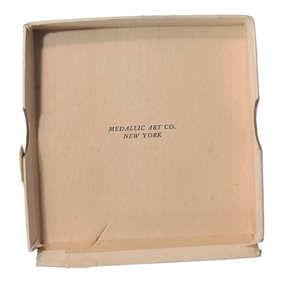 Vintage 1950s Bronze Lock Joint Pipe Co. Medallion 2 Sided - Picture 7 of 7